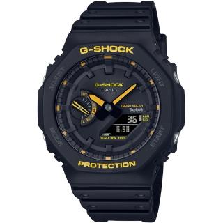 【CASIO 卡西歐】G-SHOCK 藍牙 太陽能 八角防護構造雙顯手錶 畢業 禮物(GA-B2100CY-1A/速)