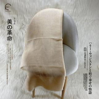 【F.M&Carol】春戀系列-100%LINEN純亞麻披肩圍巾(淡香怡人)