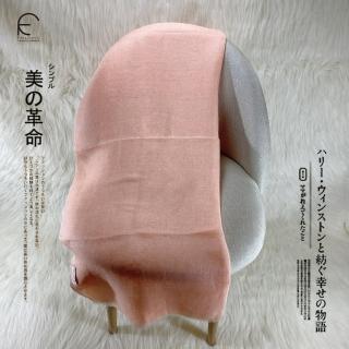 【F.M&Carol】春戀系列-100%LINEN純亞麻披肩圍巾(晴空葉曉)