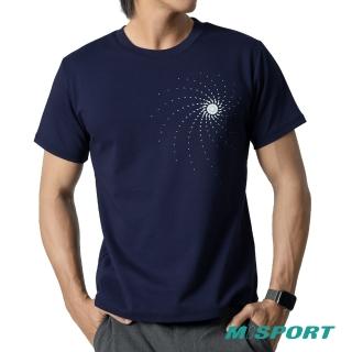 【MISPORT 運動迷】台灣製 運動上衣 T恤-羽球的華麗旋轉(MIT立體機能棉衣)