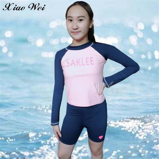 【SARLEE 沙麗】流行女童二件式長袖泳裝(NO237058)