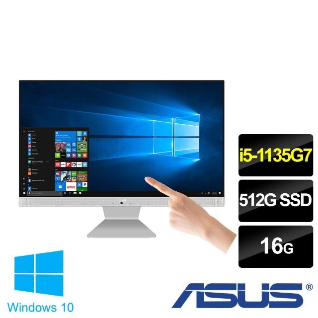 【ASUS 華碩】福利品 24型i5觸控液晶電腦(V241EAT/i5-1135G7/16G/512G SSD/W10)