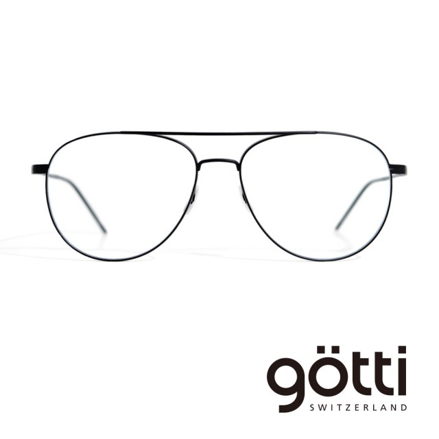 【Gotti】瑞士Gotti Switzerland 率性經典雙樑飛行平光眼鏡(- DILLON)