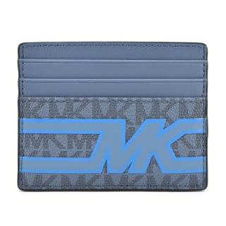 【Michael Kors】Cooper 滿版印花卡片/名片夾(藍色)