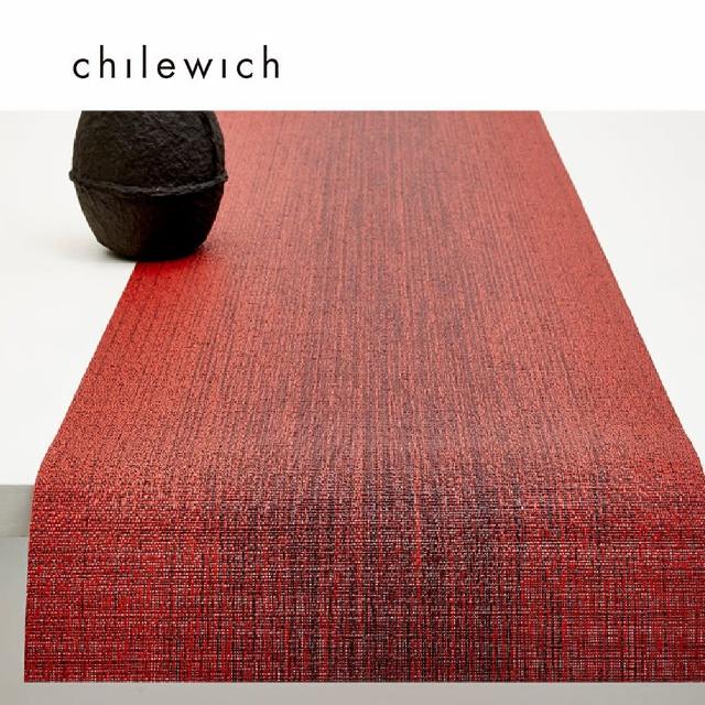 【Chilewich】Ombre 光影系列-桌旗餐墊36×183cm(露比紅 Ruby)