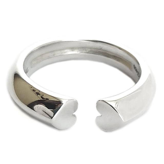 【Tiffany&Co. 蒂芙尼】925純銀-帕洛瑪立體愛心戒指(展示品)