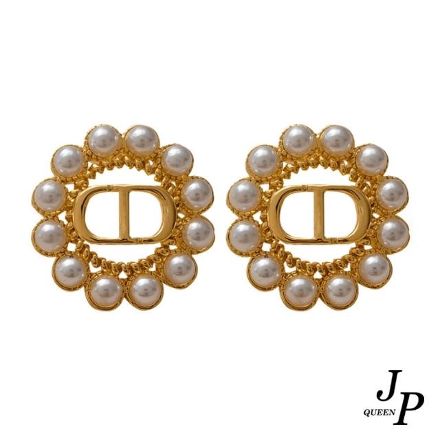 【Jpqueen】氣質美女珍珠貼耳針式耳環(白色)