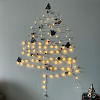 派對佈置聖誕樹雪花燈飾1組(聖誕節 布置 氣球 裝飾 聖誕樹 佈置 燈串 銅線燈 掛飾)