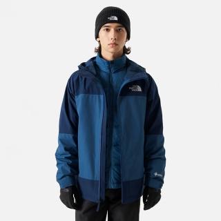 【The North Face】外套 男款 運動連帽外套 保暖 防水 透氣 三合一外套 M 藍 NF0A83RR926