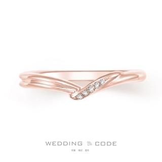 【WEDDING CODE】14K金 鑽石女戒 4144玫(天然鑽石 618 禮物)