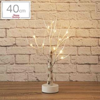【NITORI 宜得利家居】LED裝飾樹 40CM 白樺 N3BF(裝飾樹 聖誕 LED)