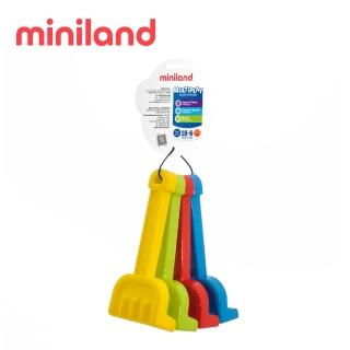 【西班牙Miniland】沙/雪地耙子4入組-20cm(雪地沙地皆可用/適合小手抓握/西班牙原裝進口)