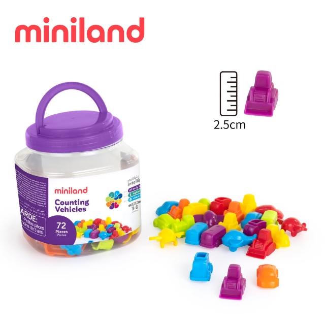 【西班牙Miniland】形數色72入邏輯學習組(STEM玩教具/邏輯思考/形狀配對/顏色認知/西班牙原裝進口)