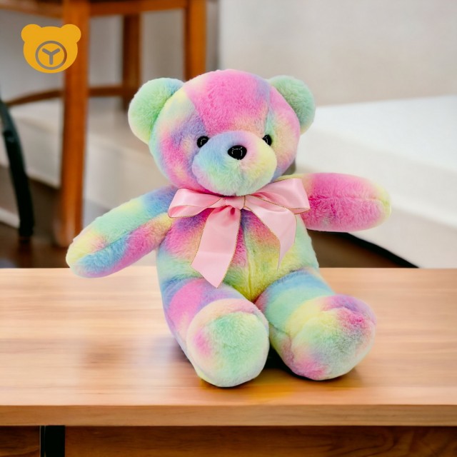 【歐比邁】15吋雲彩熊(彩虹熊 熊玩偶 熊娃娃 1015018)