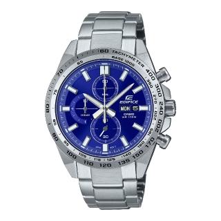 【CASIO 卡西歐】動感前衛風格時尚日期顯示腕錶 藍 42.3mm(EFR-574D-2AV)