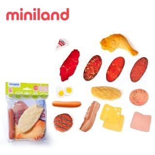 【西班牙Miniland】速食配件16件組(扮家家酒/角色扮演/西班牙原裝進口)