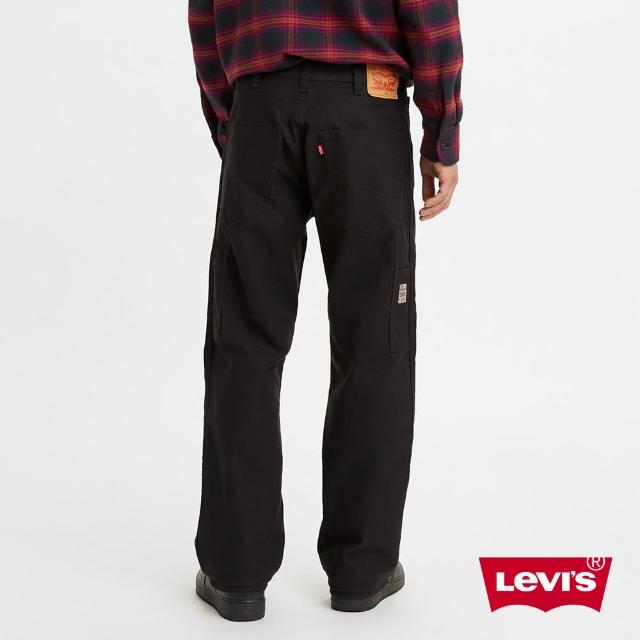 【LEVIS 官方旗艦】男款 工裝直筒休閒褲 / 黑色基本款 / 彈性布料 人氣新品 A1136-0001