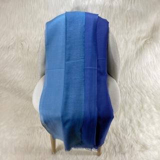 【F.M&Carol】披肩圍巾-寂靜設計師系列-100%純喀什米爾羊絨披肩(藍韻悠悠)
