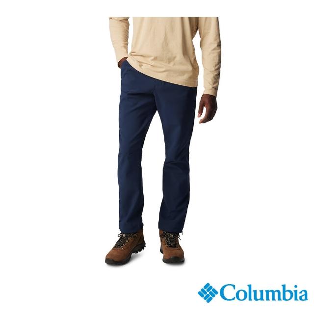 【Columbia 哥倫比亞 官方旗艦】男款-Passo Alto鋁點保暖防潑長褲-深藍(UAE30440NY/HF 秋冬款)