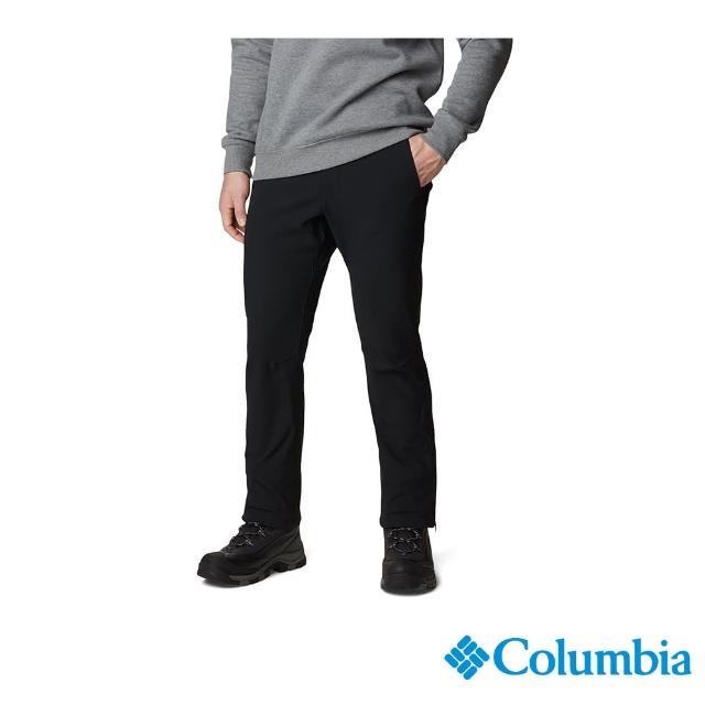 【Columbia 哥倫比亞 官方旗艦】男款-Passo Alto鋁點保暖防潑長褲-黑色(UAE30440BK/HF 秋冬款)