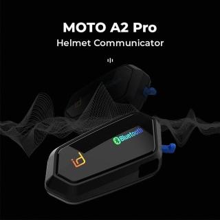 【id221】MOTO A2 Pro機車安全帽專用藍牙耳機(一體式麥克風喇叭/通用半罩/全罩安全帽)