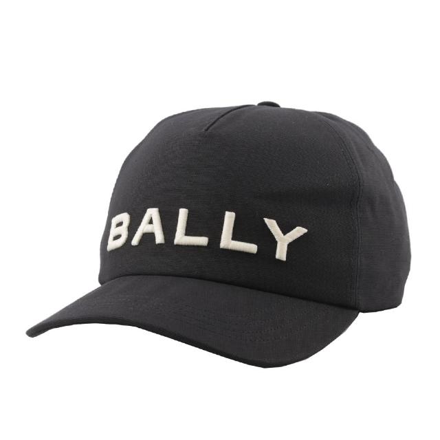 【BALLY】Logo 棉質棒球帽(黑色)