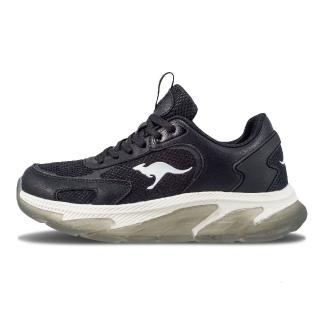 【KangaROOS】KangaROOS 美國袋鼠鞋 女 FLASH 寬楦 慢跑鞋 黑(KW21450)
