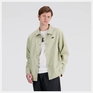 【NEW BALANCE】NB 外套 男款 襯衫外套 夾克 美規 綠 MJ33515FUG(S1589)