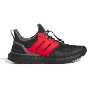 【adidas 愛迪達】Ultraboost 1.0 男鞋 黑紅色 緩震 透氣 訓練 運動 慢跑鞋 ID9641