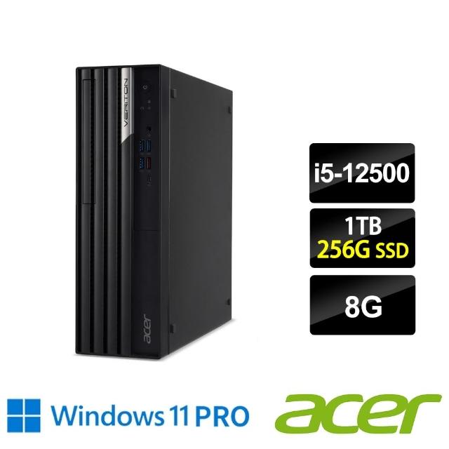 【Acer 宏碁】i5 六核商用電腦(Veriton X4690G/i5-12500/8G/1TB HDD+256G SSD/W11P)