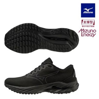 【MIZUNO 美津濃】WAVE INSPIRE 19 SSW SW 女鞋 支撐型 慢跑鞋 黑(J1GD231373)