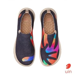【uin】西班牙原創設計 女鞋 愛的掌心3彩繪休閒女鞋W1711245(彩繪)