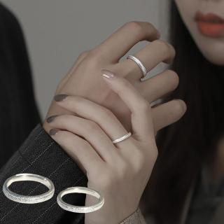 【MoonDy】情侶戒指 情侶對戒 純銀戒指 對戒 銀戒指 鋯石戒指 簡約戒指 可調節戒指 520禮物 情侶禮物