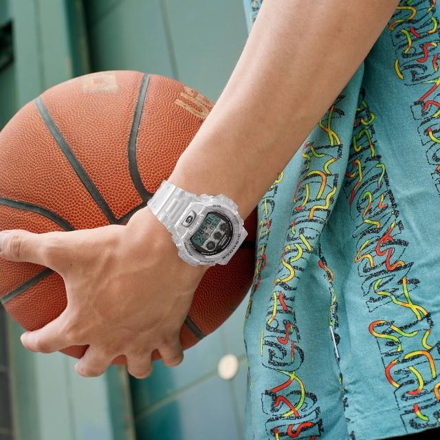 【CASIO 卡西歐】G-SHOCK 40周年紀念款 透明魅力數位電子腕錶/透明白(DW-6940RX-7)