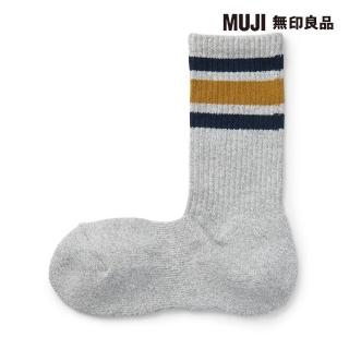 【MUJI 無印良品】男棉混足底圈絨厚織直角襪(共4色)