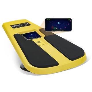 【STEALTH*UniComfort享樂客】黃色迷你版搭配APP遊戲平衡板(俯臥撐健身板 居家燃酯有氧互動式遊戲)