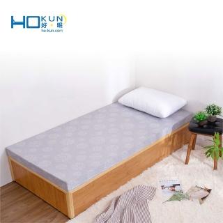 【Hokun】竹炭10公分記憶床墊 單人加大3.5x6.2(台灣製造 釋壓床墊)