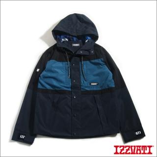 【IZZVATI】防潑水風衣外套-藍色(防風防潑水外套系列)