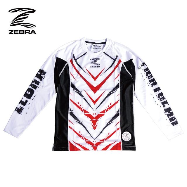 【Zebra Athletics】緊身長袖防磨衣 ZPEARG07(白色 緊身衣 BJJ 巴西柔術 拳擊格鬥訓練 運動機能衣)
