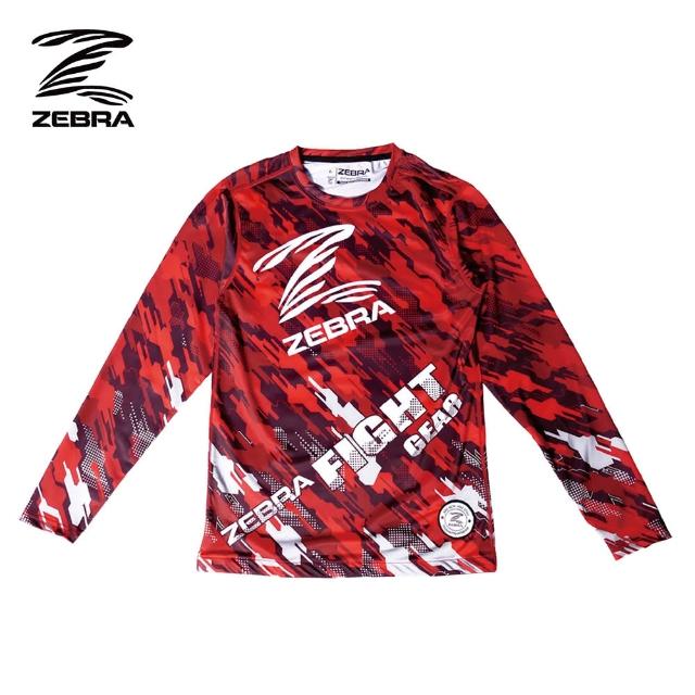 【Zebra Athletics】緊身長袖防磨衣 ZPEARG05(紅色 緊身衣 BJJ 巴西柔術 拳擊格鬥訓練 運動機能衣)