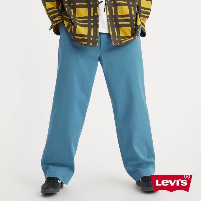 【LEVIS 官方旗艦】滑板系列 男款 寬鬆直筒休閒褲 / 薩克森 土耳其藍 / 潮流寬鬆垂墜 熱賣單品 A0970-0010