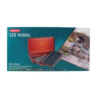 【Derwent 德爾文】ARTISTS高級油性色鉛120色-木盒