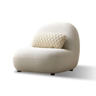 【花花家居】雪寶單椅(絨布沙發/特色沙發/網紅沙發/個性沙發/單人沙發/單人椅)