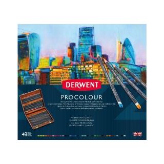 【Derwent 德爾文】PROCOLOUR油性色鉛48色-木盒裝