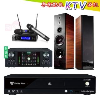【金嗓】CPX-900 K2F+DB-7AN+JBL VM200+TDF K-105(4TB點歌機+擴大機+無線麥克風+落地式喇叭)