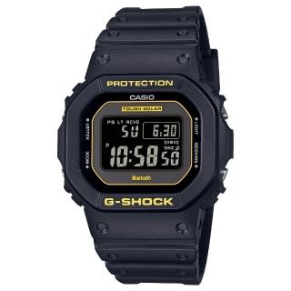 【CASIO 卡西歐】G-SHOCK酷炫黑黃色彩電子錶(GW-B5600CY-1)