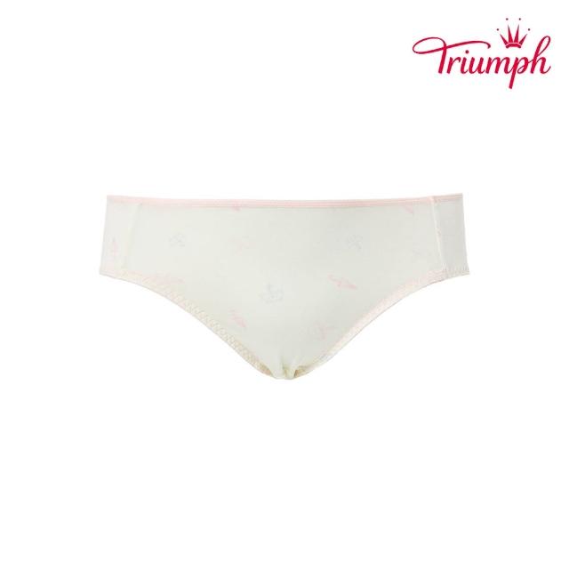 【Triumph 黛安芬】少女系列 牛奶紗包臀中腰三角內褲 M-EL(乳白色)