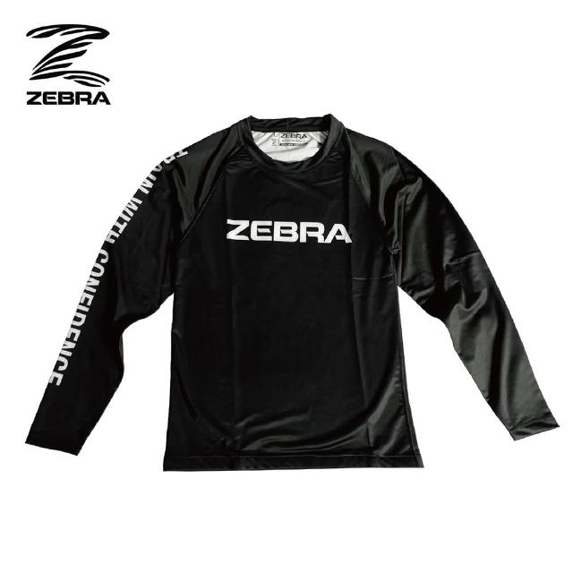 【Zebra Athletics】緊身長袖防磨衣 ZPEARG01(黑色 緊身衣 BJJ 巴西柔術 拳擊格鬥訓練 運動機能衣)
