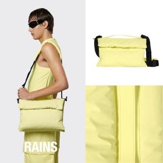 【RAINS官方直營】Loop Crossbody Bag 防水兩用空氣斜背包(Straw 鵝絨黃)