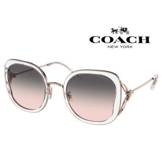 【COACH】亞洲版 典雅時尚太陽眼鏡 HC7153B 5111U8 透晶金框抗UV漸層鏡片 公司貨